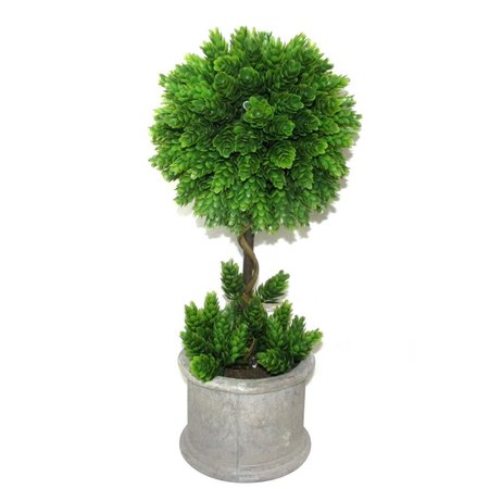 JECO 16.5 in. Artificial Topiary Tree HD-BT030